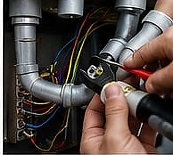 Plumbing photograph from the supplied company flyer